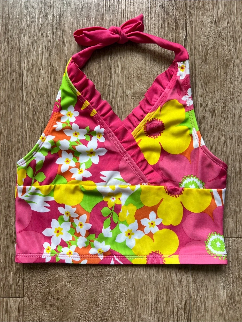 Gymboree Girls Multicolor Floral 3-Piece Summer Swim Set Size 8